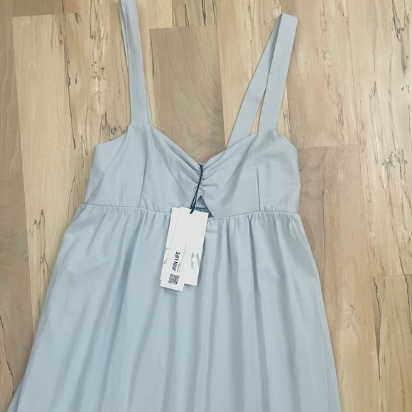 Gray Zara maxi dress with key hole size small - Picture 3 of 5